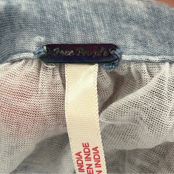 Free People Oh My Maxi Dress Womens Large Sheer Boho Hippi Kimono Duster Buttons - Picture 2 of 16